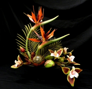 Fabulous Tropical Artificial Flower Arrangement